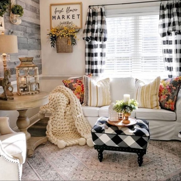 Buffalo plaid curtains - Picture 4 of 5